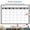 Children's Erasable Weekly Planner Wall Sticker - Versatile Daily Schedule & Study Chart with Magnetic Backing