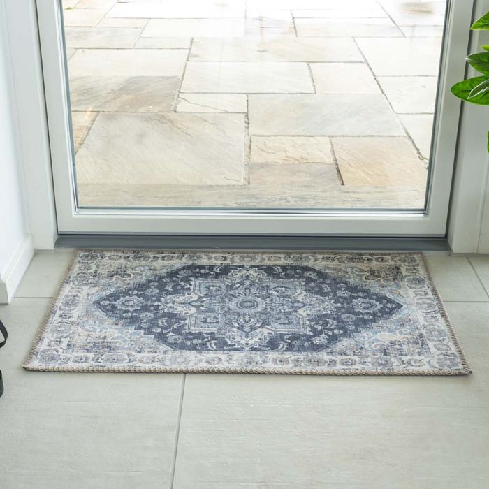 Blue Doormat 50 X 80 Cm