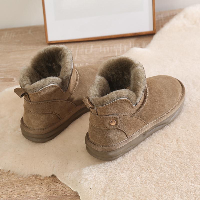 New In Snow Boots for Women's Winter Footwear 2024 Thick-soled Booties Warm Botas Ladies Heightening Shoes Platform Ankle Boots