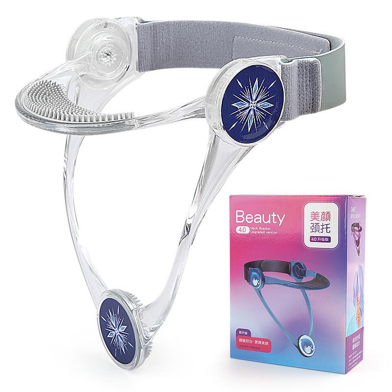 Четыре поколения регулируемого шейного бандажа против наклона головы вниз, шейный бандаж для наклона шеи вперед, бытовая фиксирующая поддерживающая рама, тракционный шейный бандаж