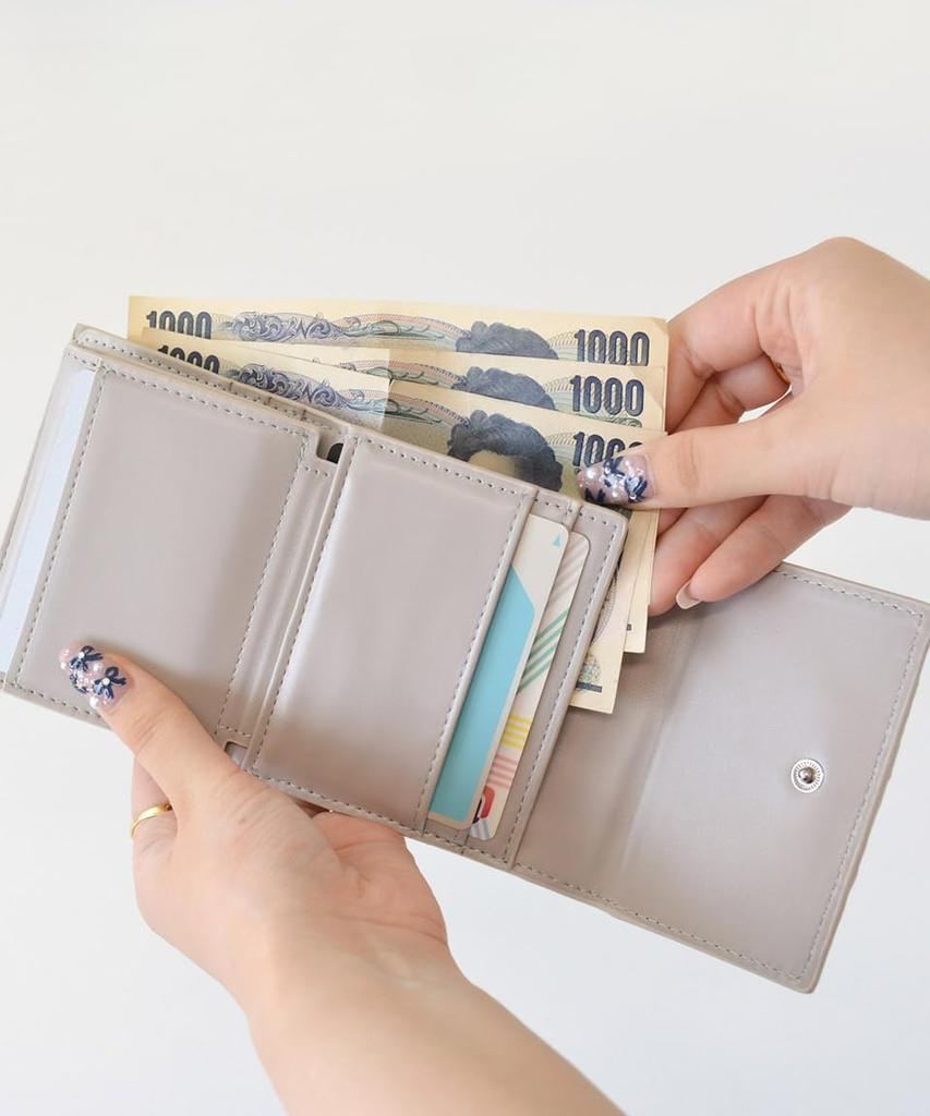 Кошелек Altro Rose Silver для крупных монет, тройного сложения, женский, компактный, мини, маленький, тонкий, складной, вместительный, кошелек, стильный, собранный, простой, однотонный