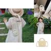 Fashionable White Pearl Handbag For Girls And Boys Ideal For Everyday Use