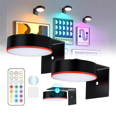 Беспроводной художественный дисплей светодиодная лампа для рисования RGB цветная на батарейках шайба лампа с дистанционным управлением украшение для дома для вечеринки