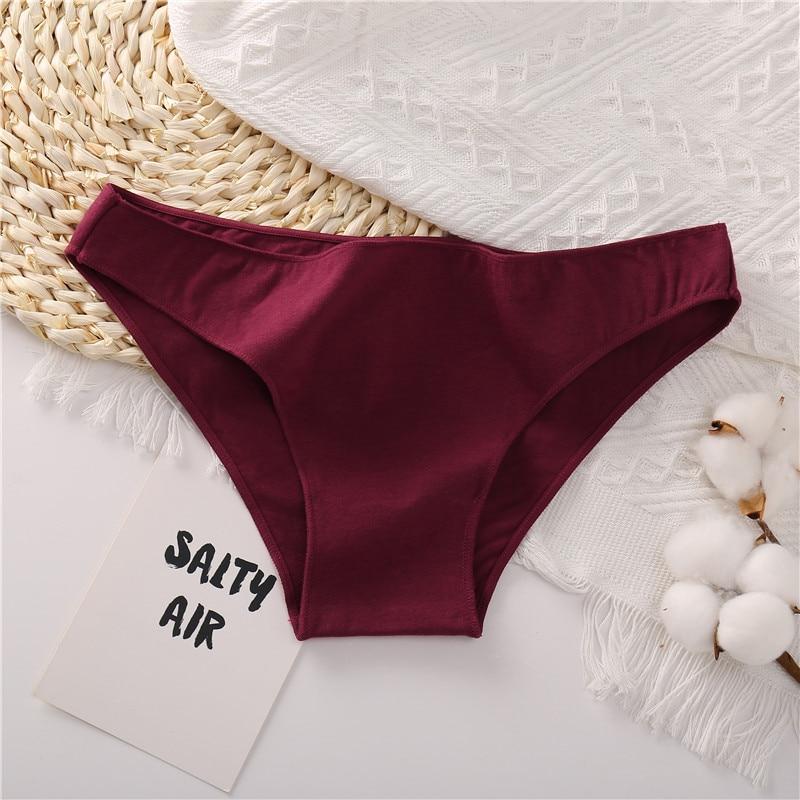 FINETOO Женское хлопковое нижнее белье M-XXL, женские трусы-бикини, Femme, 7 цветов, дышащее нижнее белье, нижнее белье