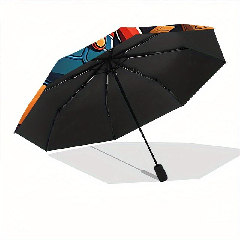 1pc Mario Adventure Automatic Open/close Folding Portable Cute Cute Umbrella with 8-Ribs Structure for Women/Men, All-Season Use a0901060