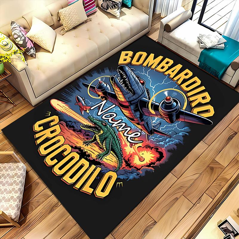 Custom personalization Italian Brainrot animal Area Rug - Perfect For Kitchen, Bathroom,Laundry Room Decor Large Size Available,Gift All Seasons