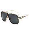 Luxury Women Sunglasses with Mirrored Lenses for Women Retro Vintage Square Designer Shades