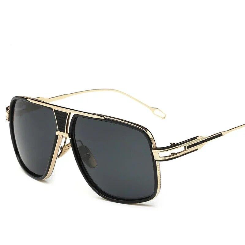 Luxury Women Sunglasses with Mirrored Lenses for Women Retro Vintage Square Designer Shades
