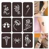 Small Pattern Tattoo Inkjet Hollow Template Self-adhesive Tattoo Template Temporary Body Art Tattoo for Women Men