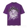 Sp5der 3D Puff Print Graphic Tee Men Loose Fit Cotton Short Sleeve T-Shirt Casual Wear