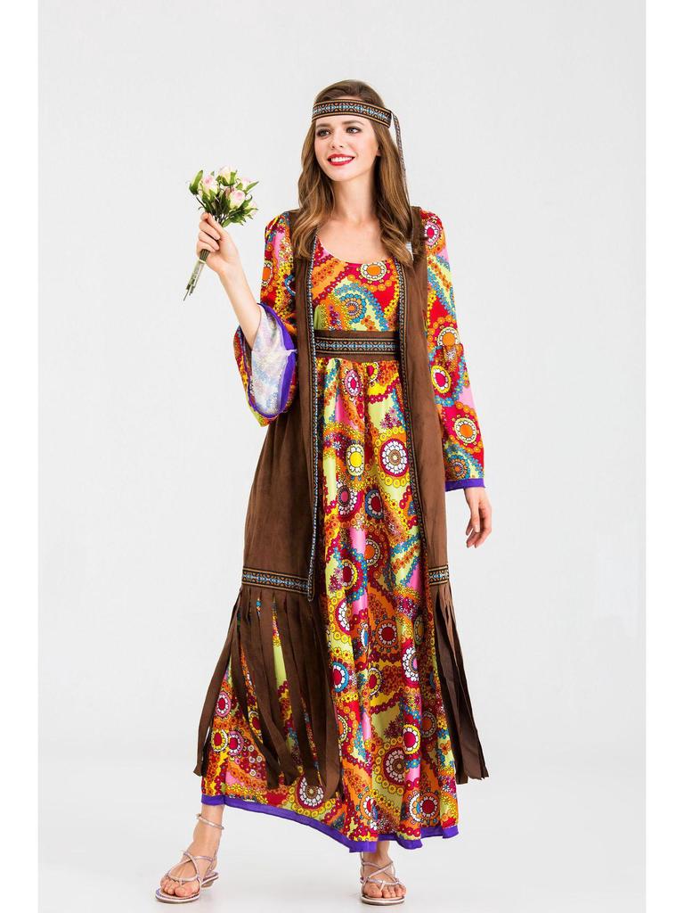 Хэллоуинский костюм диско-хиппи 70-х