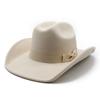 Bow Cowboy Hat Western Cowboy Top Hat Men'S And Women'S Woolen Felt Hat Jazz Hat