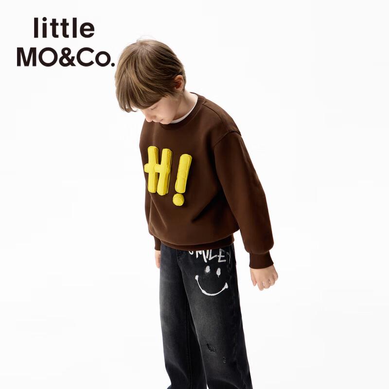 Little MO&Co. Fleece-Lined Kids' Letter Sweatshirt