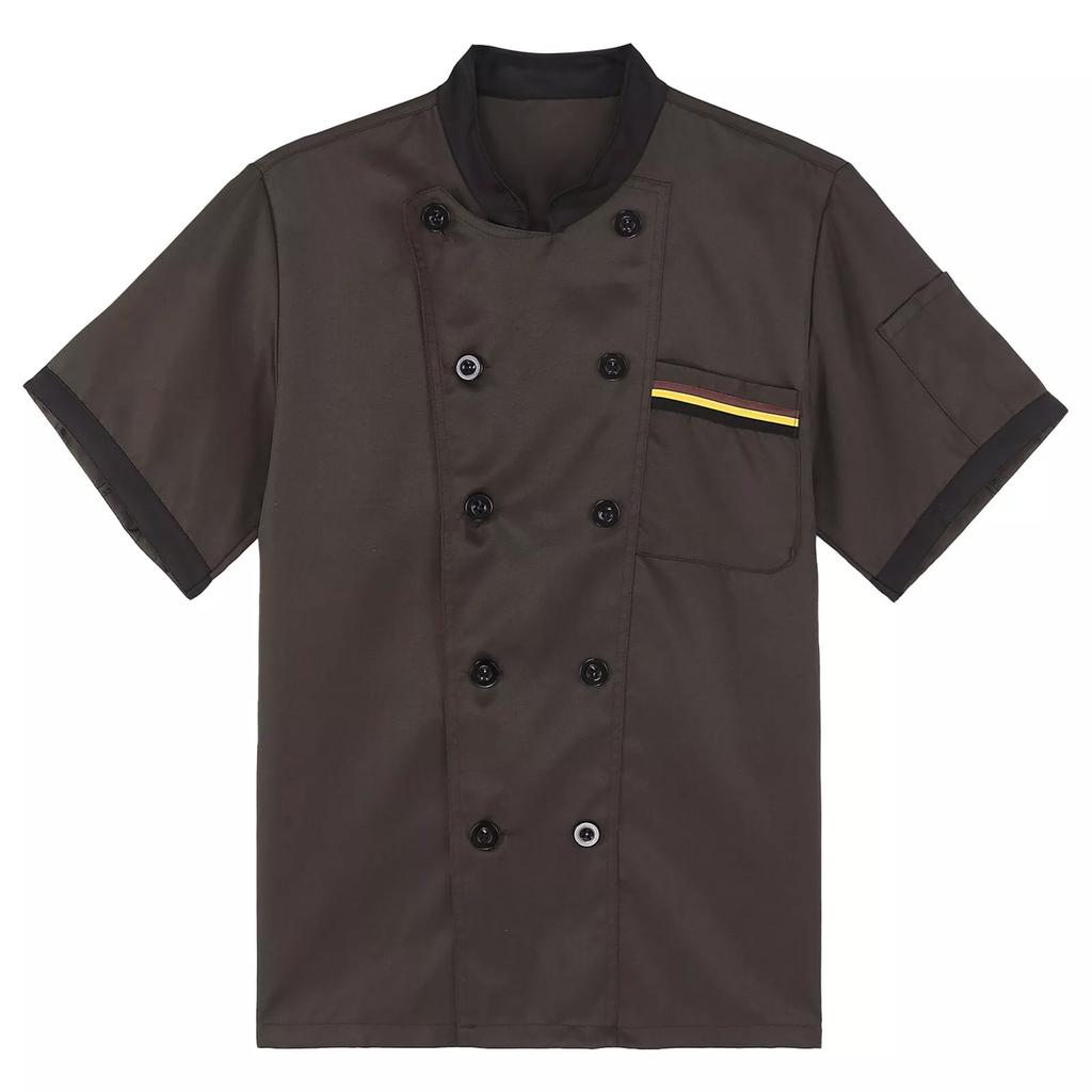 Chef Uniform Sleeved Men's Clothing Catering Work Uniform Back Kitchen Uniform Men's Top