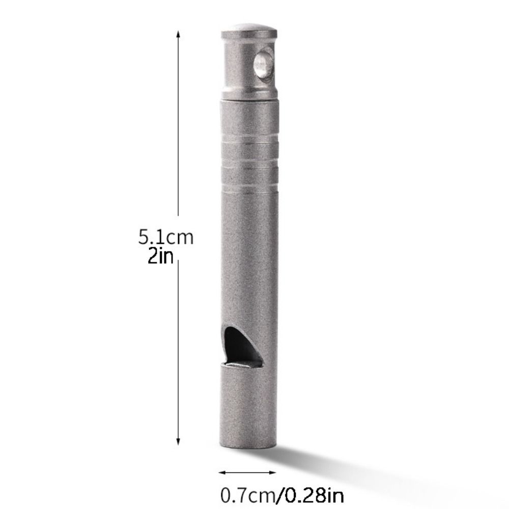 Portable Emergency Whistle with Cord Titanium Whistle Pendant Camping Whistle  Outdoor Survival
