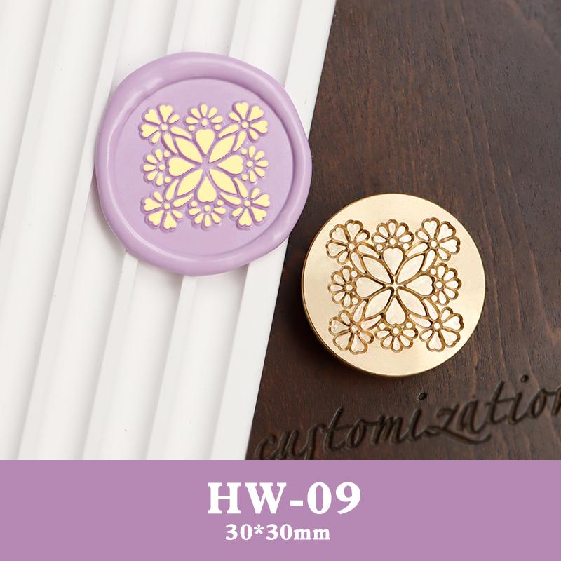 НаборCustom Frosted Copper Head Seal Set with Irregular Shape and Anime Pattern