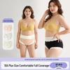 Women's High Waist Seamless Pure Cotton Antibacterial Triangle Panties - Plus Size