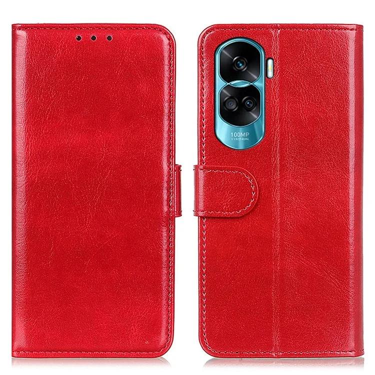 Для Honor 90 Lite 5G / X50i PU кожаный чехол для сотового телефона подставка Crazy Horse Texture Cover Wallet