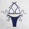 Women's Bikini Set Halter String Side Tie Two-Piece Swimsuit with Starfish Decor Sexy