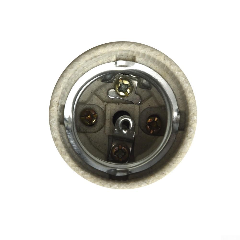 1шт глазурованный керамический винт угловой держатель лампы E27 фарфоровая тепловая лампа