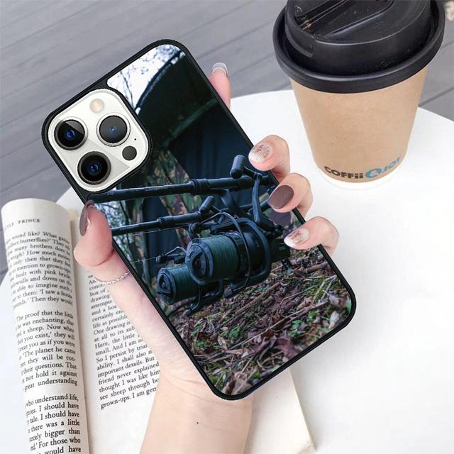 Чехол для телефона с изображением карпа, удочка, чехол-крышка для iPhone 17 Air 16 15 14 Plus Для apple 16 11 12 13 Pro Max coque