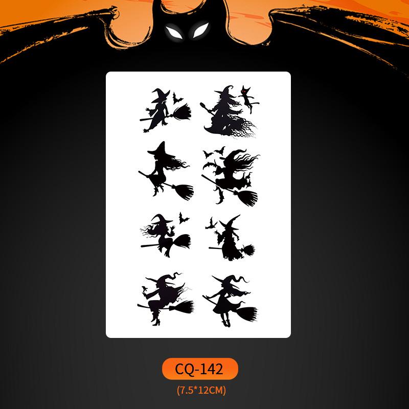 2024 Новые Хэллоуин Страшные Наклейки Татуировки Лица с Большим Ртом - Смешные, Водонепроницаемые, Цветной Вечерний Макияж