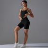 Nessaj Спортивный фитнес-костюм для женщин, спортивный костюм для йоги, байкерские спортивные шорты, жилет с открытой спиной, одежда для тренировок