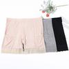 Women Safety Pants High Elasticity Solid Color Seamless Lace Anti-exposure