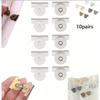 10 пар DIY Магнитная застежка для сумки Сумка Бесшовные Гладкие Застежки Одежда Металлическая Кнопка Сильные Магнитные Пряжки Аксессуары для Сумки