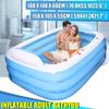 Summer Family Inflatable Swimming Pool Adults Kids Playing Pool Bathing Tub Outdoor Indoor 180cm