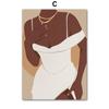 Fashion Black Woman Girl Beautiful Gold Ring Necklace Nordic Posters And Prints Canvas Painting Wall Art Living Room Home Decor