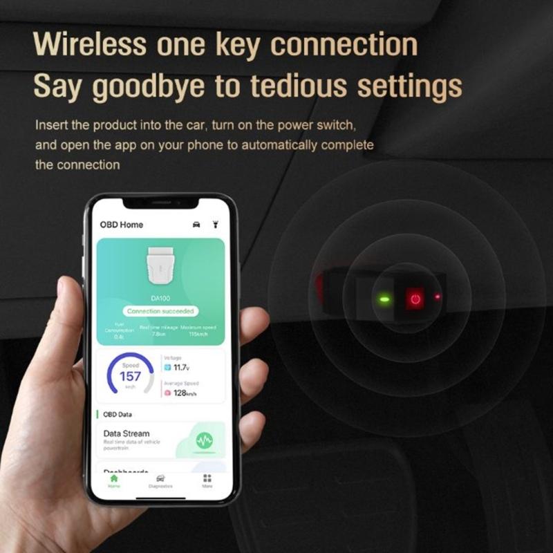 Портативный OBD2 Автосканер с Мониторингом Данных Интеллектуальный Диагностический Сканер Высокоэффективный Инструмент Диагностики Двигателя