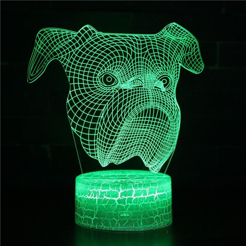 Cartoon Series 3D Night Light LED Colorful Touch Remote Control USB Creative Desk Lamp