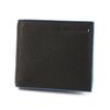 Черный кошелек двойного сложения с кошельком для монет из натуральной кожи, черный [Label], мужской BL-620111-10