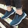 Classic Men's Suede Leather Sneakers Flat Slip On Light Casual Shoes Outdoor Hiking Camping Climbing Non-slip Sneakers Plus Size