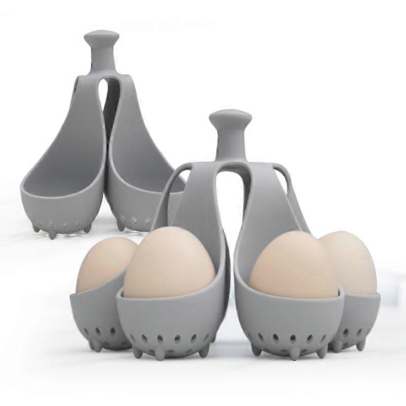 High-Temperature-Resistant Silicone Egg Boiler Household Kitchen Gadget, Egg Holder, Egg Steamer