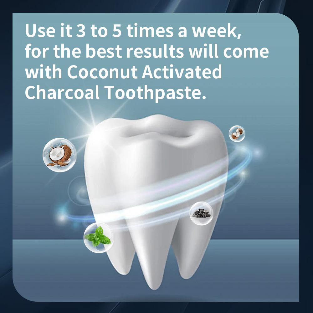Teeth Whitening Activated Charcoal Mint Flavor Toothpaste Natural Toothpaste, Removes Plaque, No Artificial Colors