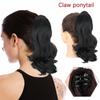 Синтетический короткий хвостик, классический свободный волнистый зажим для наращивания волос, темный хвост для женщин
