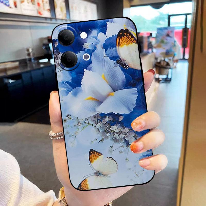 Силиконовый чехол для VIVO Y05 Y11D Y21 4G 2026 Чехол Милый Мягкий Силиконовый TPU Оболочка для Телефона Funda для VIVOY05 Y 21 Ударопрочный Бампер