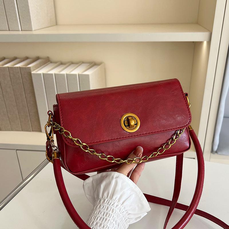 Шикарная ретро маленькая квадратная сумка через плечо для женщин - Стильная весенняя мода 2025, кроссбоди для поездок на работу