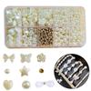 418 Pcs/pack Handmade Diy Jewelry Accessories Imitation Pearl DIY Production Craft Jewelry Beading Set
