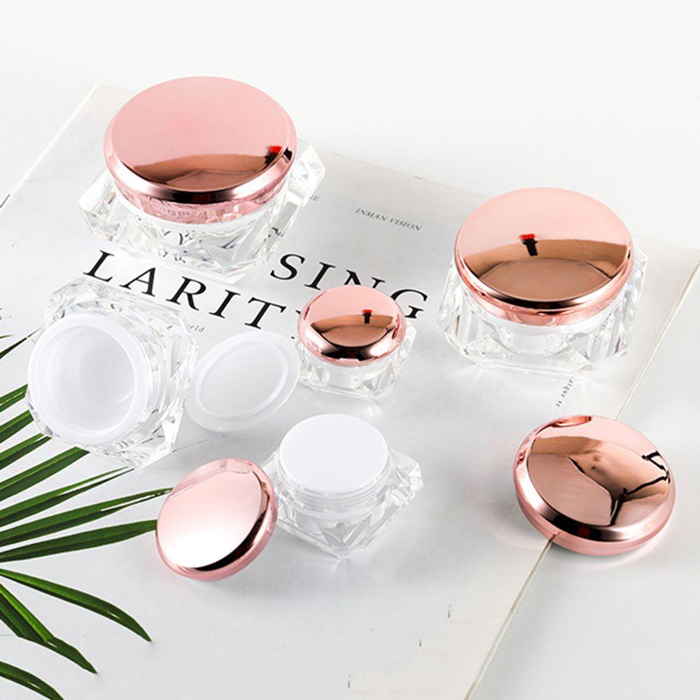 Пластиковая прокладка в форме ромба Косметическая пустая коробка Баночка для образцов Многоразовый контейнер Бутылка для крема для лица