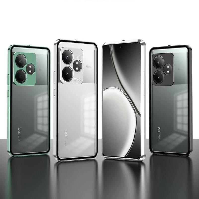 Для Realme GT Neo 6 SE защитный чехол из сплава металла для Realme GT 6T GT 6 прозрачное закаленное стекло жесткий противоударный чехол