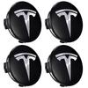 Car Sticker Tesla 56mm 4pcs Applicable to Tesla original wheel hub cover Model3 Model Y Model S X wheel hub tire center cover lo