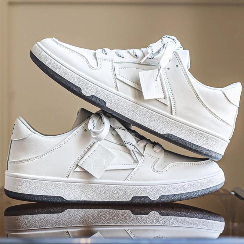 Модная мужская молодежная спортивная обувь, новая модная корейская версия, классическая ретро-туфля на плоской подошве, повседневная обувь для баскетбола на открытом воздухе