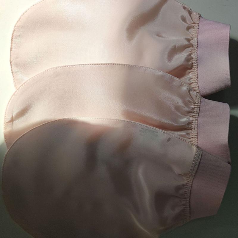 100% шелковое отшелушивающее полотенце для умывания лица, мягкое отшелушивающее полотенце для ванны, шелковые перчатки для умывания лица