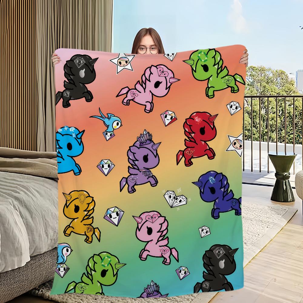 Модные Милые мультяшные одеяла Фланелевые теплое удобство T-tokidoki мягкое плюшевое одеяло для дивана гостиной офиса спальни дорожный подарок