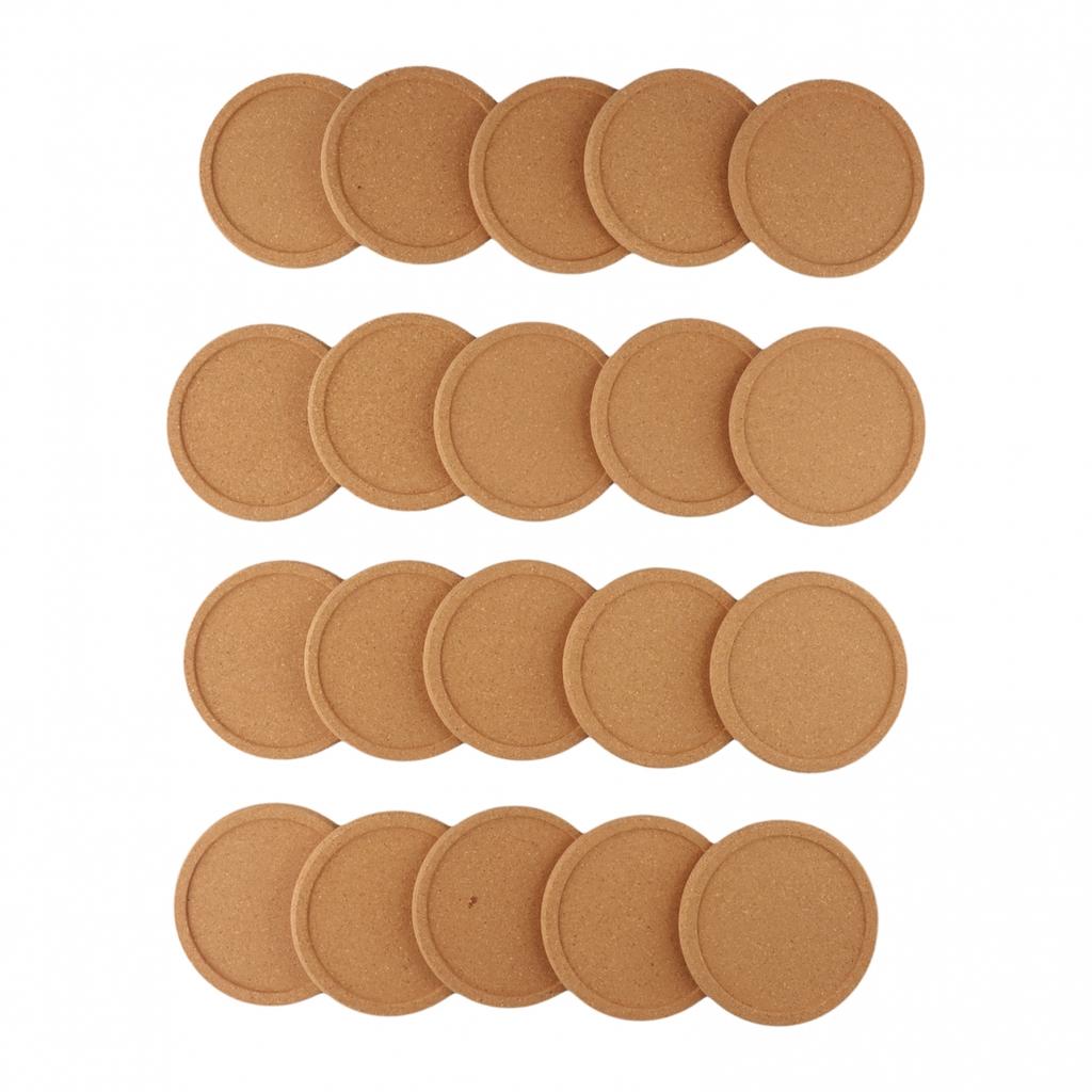 5/10/20x Coasters Coffee Cup Mat Natural Cork Non-Slip