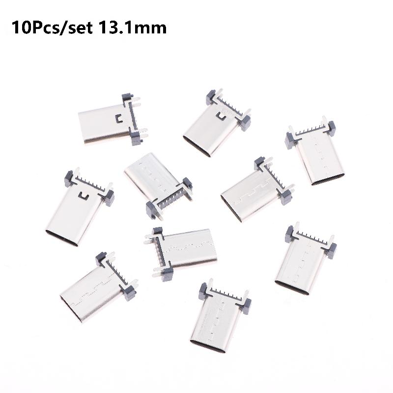 Разъем USB Type C Female 16-контактный, 180 градусов, для промышленных устройств, DIY сборки