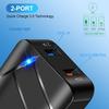 VAORLO 28W Charger Glowing Charging Port Double USB 3.0 Fast Charge For Data Cable EU US Charger Quickly